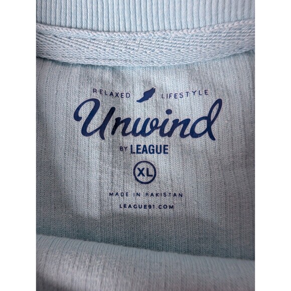 Unwind By League Sweater Turquoise Schweitzer Mountain Relax Fit Cozy XL - Picture 4 of 9